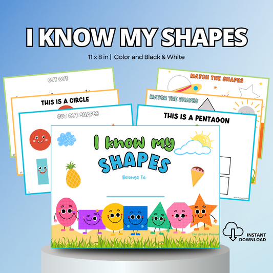 I Know My Shapes Toddler/Preschool Ages 1 and up, Busy Book